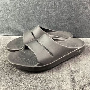 OOFOS OOahh Recovery Slides Sport Comfort Sandals Black Men’s Size 12 Women's 14
